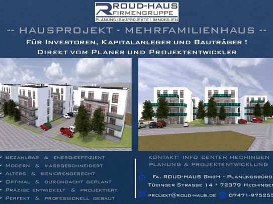 + EXKLUSIVES MEHRFAMILIENHAUS-PROJEKT! +