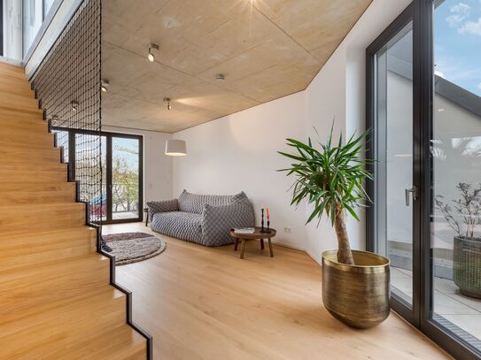 Einzigartiges Penthouse mit Blick über Düsseldorf: Wohnen auf dem Bilker Bunker