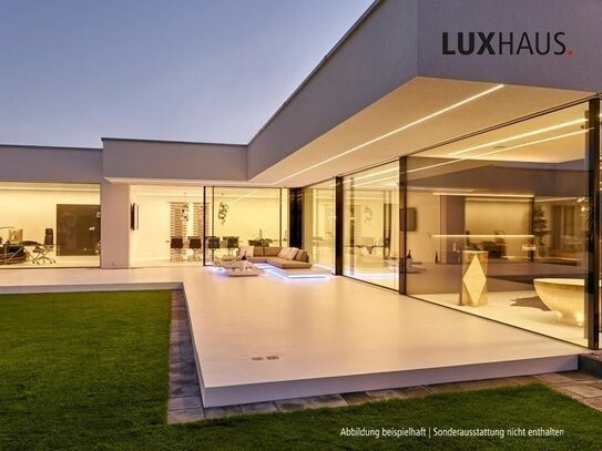 LUXHAUS Bungalow für Individualisten direkt am Yachthafen alles individuell planbar- 100% Wohlfühlklima – 100% Design