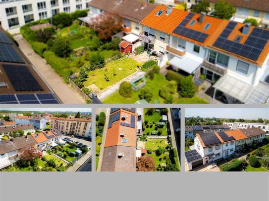 **Reihenmittelhaus in zentraler Lage mit Westterrasse, Garten, Garage und außergewöhnlichem Heizkonzept** *modernisieru…