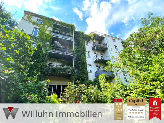 Schöne DG-Wohnung in Gohlis - Balkon - Kamin - separate Küche - 2 Bäder