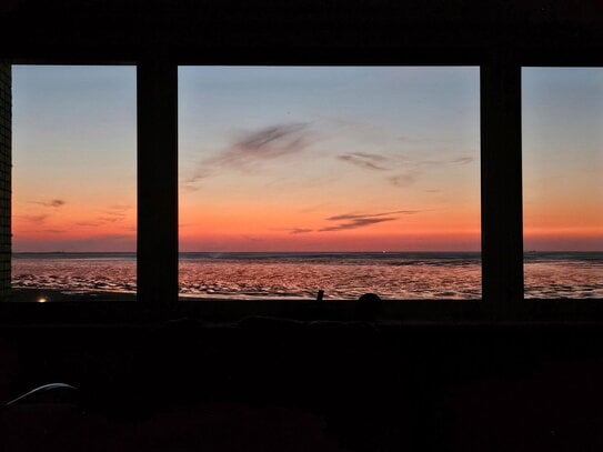 Rarität! Panorama Meerblick rundum, Sonnenuntergang 1. Reihe Döse Cuxhaven