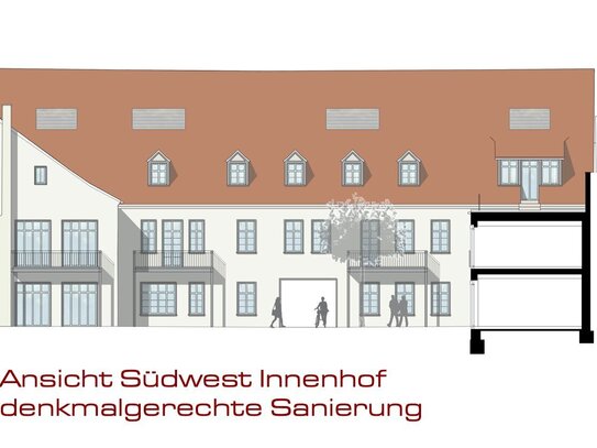 1 A Lage! Stilvoll sanierte Maisonettewohnung mit Galerie! Altbau-Ensemble! Nähe Schlossgarten!