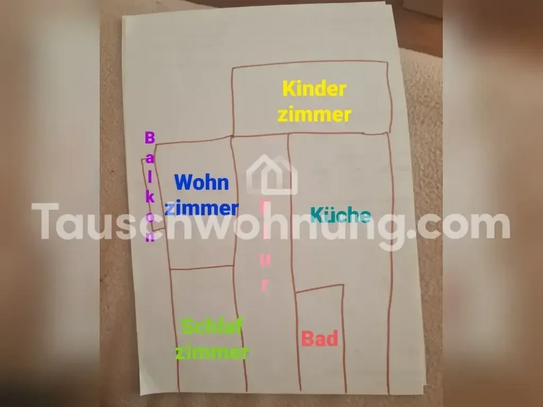 [TAUSCHWOHNUNG] Tausche 3 Raumwohnung gegen größere 3 Raumwohnung