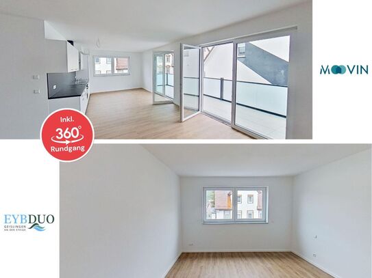 **Super modern: Geräumige 4-Zimmer-Wohnung mit Balkon und Gäste-WC inklusive 360°-Rundgang**