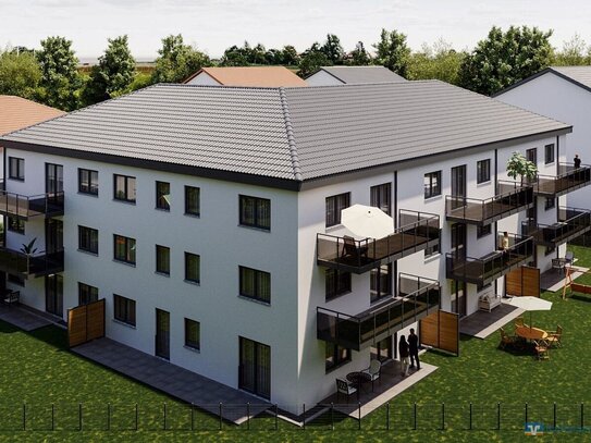 Neubau! PROVISIONSFREI! Große Obergeschosswohnung mit Balkon in Köfering bei Regensburg!