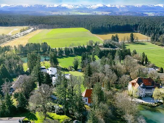 Idyllisches Grundstück nahe des Starnberger Sees. Weitblick mit Vision.