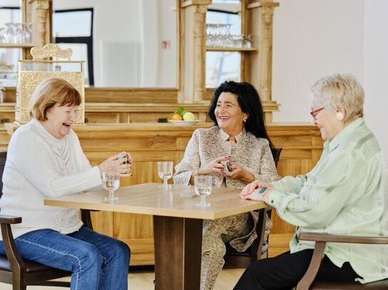 Praktischer Grundriss: 1,5-Zimmer-Seniorenwohnung 60+ mit großer Terrasse