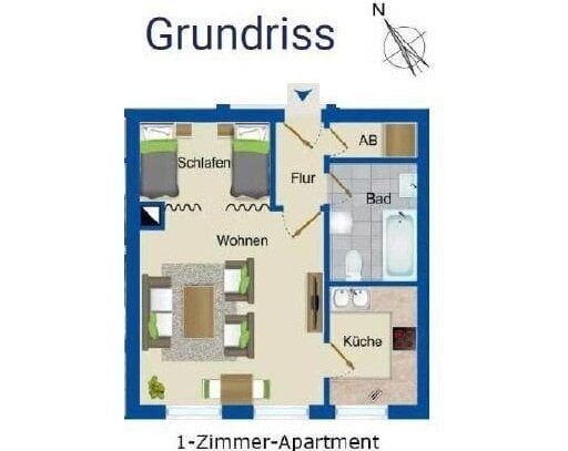 Studentenapartment nähe Hochschule und Wöhrder See - zentral und ruhig!