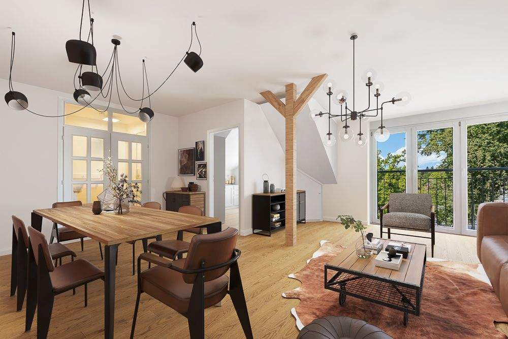 Loftartiges Wohnen über den Dächern von Groß Flottbek