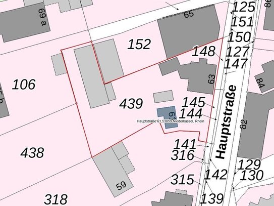 Grundstück für Geschosswohnungsbau im Herzen von Niederkassel