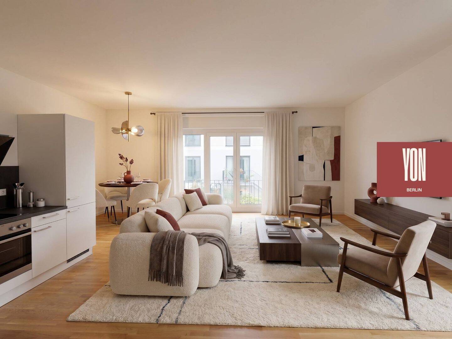 YON BERLIN - Große 3-Zimmer-Neubauwohnung mit EBK und TERRASSE in Berlin-Friedenau - Foto 1