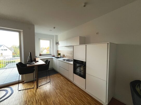 ZU VERMIETEN: Wunderschöne + moderne 3-Zimmer Neubauwohnung (2.OG) mit Balkon in einer sehr guten Wohngegend