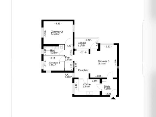 [TAUSCHWOHNUNG] Tauschwohnung 923,28 warm 2,5 Zimmer