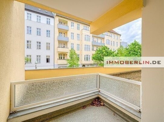 IMMOBERLIN.DE - Erfreuliche Wohnung mit Loggia in beliebter Kiezlage