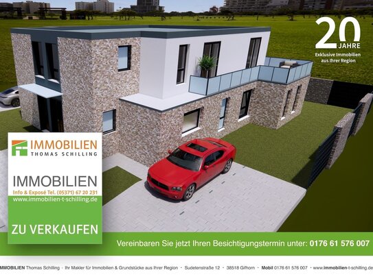 KUBUS NEUBAUPROJEKT NEUBAU2025 in Braunschweig • 2 Zimmerwohnung • mit Pkw-Stellplatz & Dachterrasse