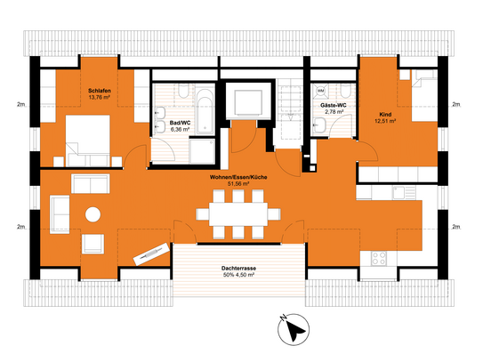 3 Zimmer DG Wohnung Haus 2 Wohnung 10