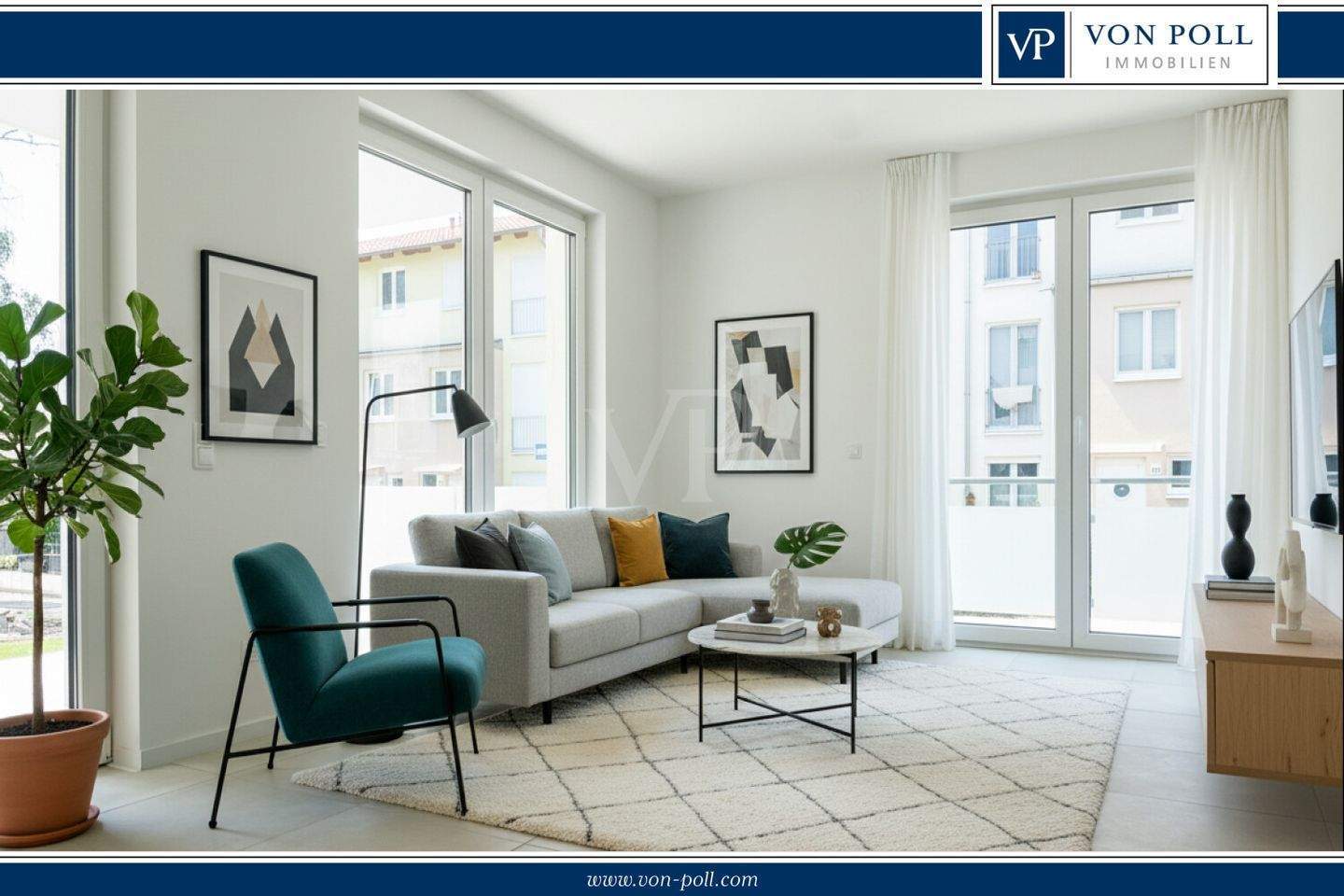 unmöblierte, barrierefreie 2-Zimmer-EG-Wohnung mit Südterrasse im beliebten und ruhigen Pankow - Foto 1