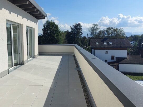 Hochwertige 3 Zi. Dachterrassen Wohnung, ca, 98 m² Wfl., Erstbezug, herrlicher Panorama-Bergblick, gro., sonnige, Südwe…