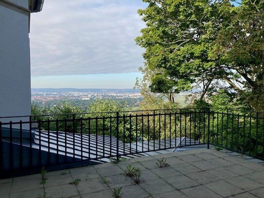 Dachterrassenwohnung mit Traumblick - Weißer Hirsch - ruhige Lage