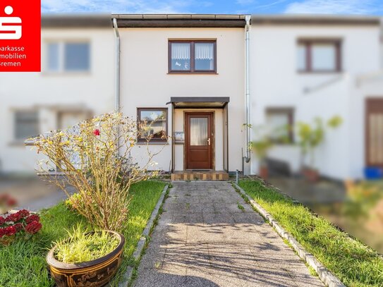 Bremen - Neue Vahr Südwest: Charmantes Reihenhaus mit überdachter Terrasse und Garten