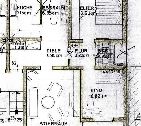 Schöne 3 Zimmer Wohnung mit Balkon in ruhiger zentraler Lage in Gladbeck