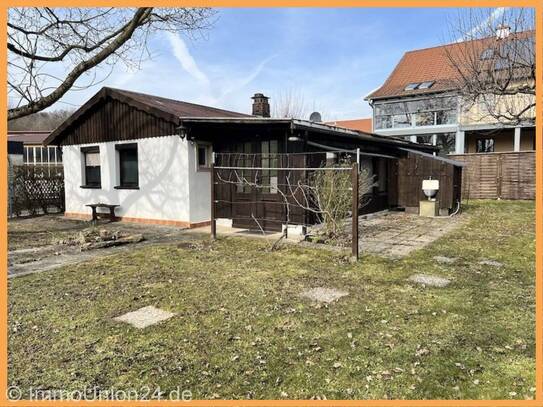 Charmantes Gartenhaus auf BAUGRUND in TOP-Wohnlage - 2. Reihe zum "Alten Kanal" in Herpersdorf