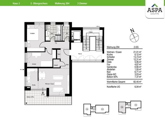 Schöne 3 Zimmer Wohnung in ruhiger Lage