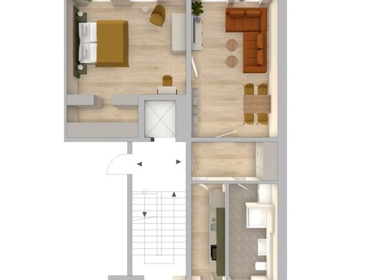 Kernsanierte Altbauwohnung am Marienplatz mit Balkon und Stellplatz