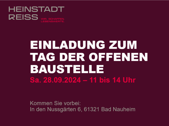 Sonnige Erdgeschosswohnung: 3-Zimmer mit großem Garten / NUSSGÄRTEN Bad Nauheim