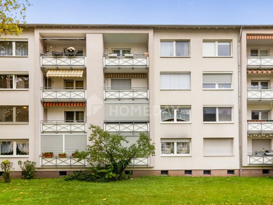 Lichtdurchflutete 3-Zimmer-Wohnung mit Loggia in Niederrad, in der Nähe des Mainufers