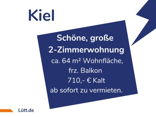 Super 2-Zimmerwohnung in zentraler Lage | Lütt Immobilien | Ihr Lieblingsmakler für Kiel und Umgebung