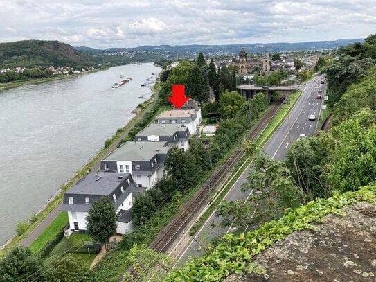 Möblierte Wohnung direkt am Rhein