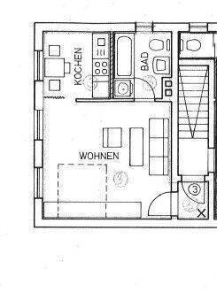 Gemütliche 1-Zimmer Wohnung mit Einbauküche