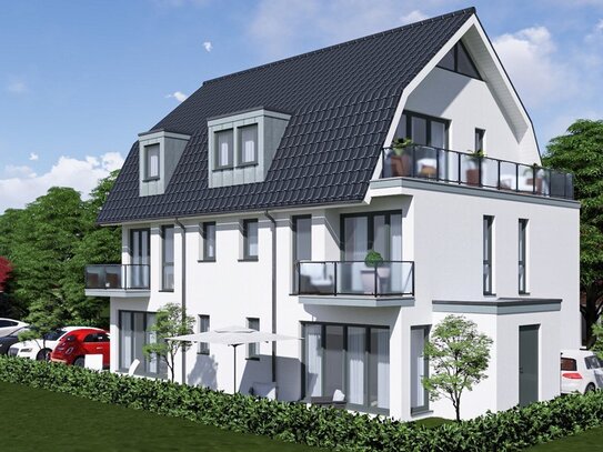 Barrierefreie 2 ZKB oder 4 ZKB Obergeschosswohnung mit Balkon. Neubau !