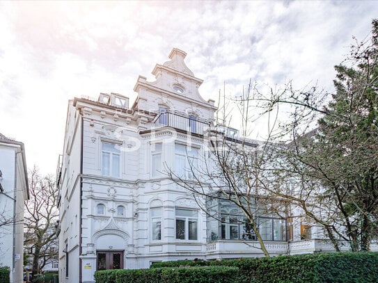 Hochwertige Penthouse-Wohnung mit Dachterrasse in Altbremer-Stadtvilla