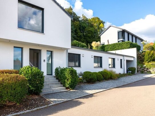 Top-Büroräumlichkeiten in architektonisch tollem Gebäude in sonniger Hanglage von Eggingen