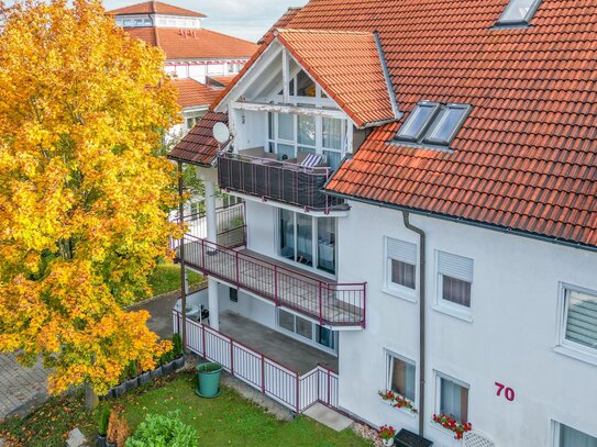 Maisonette mit Balkon und zwei TG-Stellplätzen