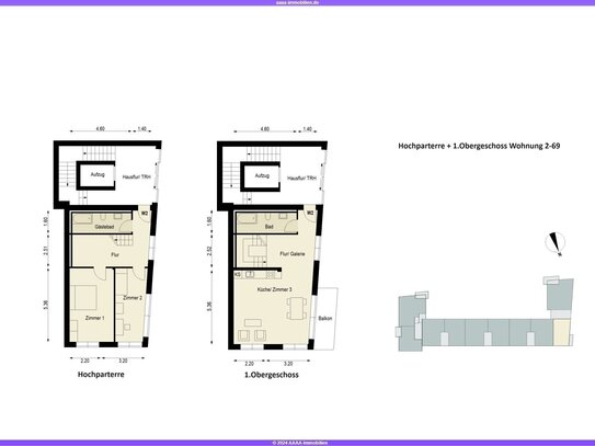 Freie Maisonette im Karl-Marx-Kiez