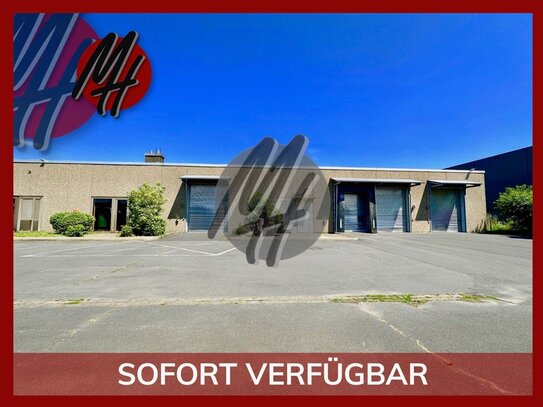 SCHNELL VERFÜGBAR - NÄHE BAB - Lager (1.900 m²) & Büro-/Sozial (500 m²) zu vermieten