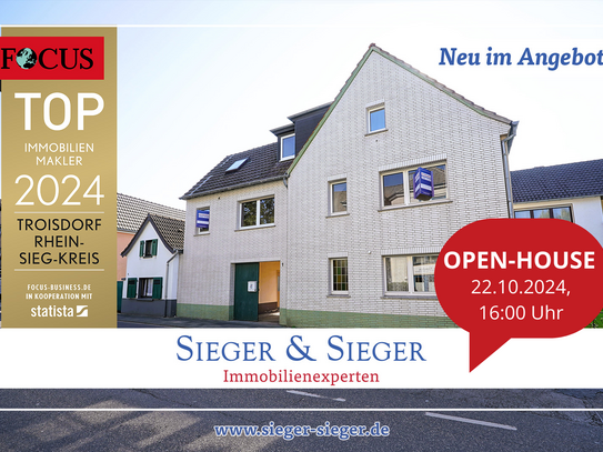 OPEN-HOUSE Besichtigung am 22.10.2024 um 16 Uhr - großes Zweifamilienhaus in bester Lage von Mondorf