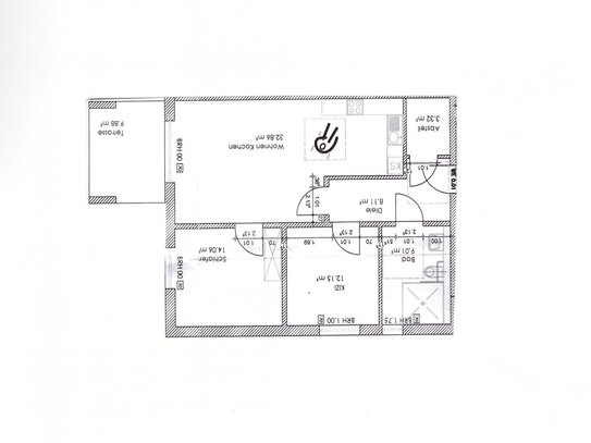 Moderne, schöne 3-Raum-Wohnung mit Terrasse, Garten und Carport Schöneiche bei Berlin