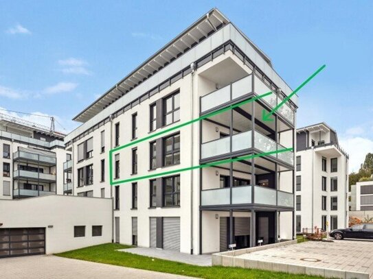 **Erstbezug- Großzügige, moderne 3 Zimmer Wohnung mit Ostbalkon sowie Einbauküche**