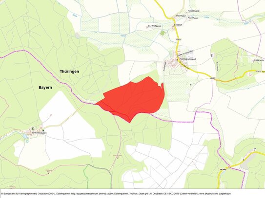 Waldgenossenschaft mit ca. 83 ha in der thüringischen Rhön