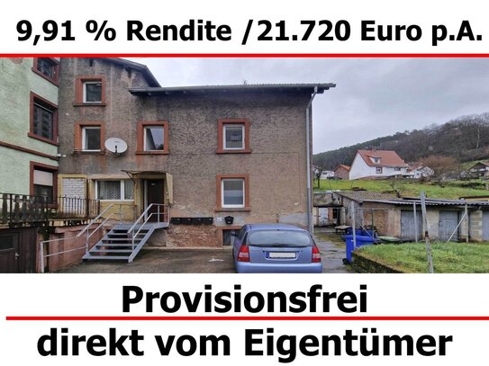 9,91 Rendite - 3 von 4 Einheiten in 4-Familien-Haus in Neidenfels - Provisionsfrei