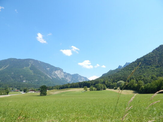 Baugenehmigtes, sonniges Baugrundstück in Bayerisch Gmain, im Berchtesgadener Land - kein Bauzwang