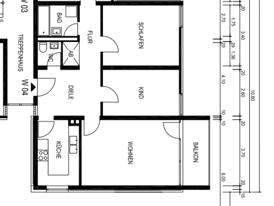 Familienfreundliche 4 Zimmer Wohnung, frisch saniert in Fürstenried West