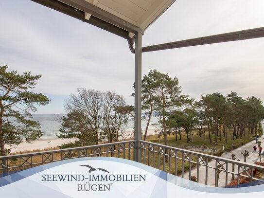 Unverbaubarer Meeresblick - Ferienwohnung mit Fahrstuhl im Ostseebad Binz auf der Insel Rügen