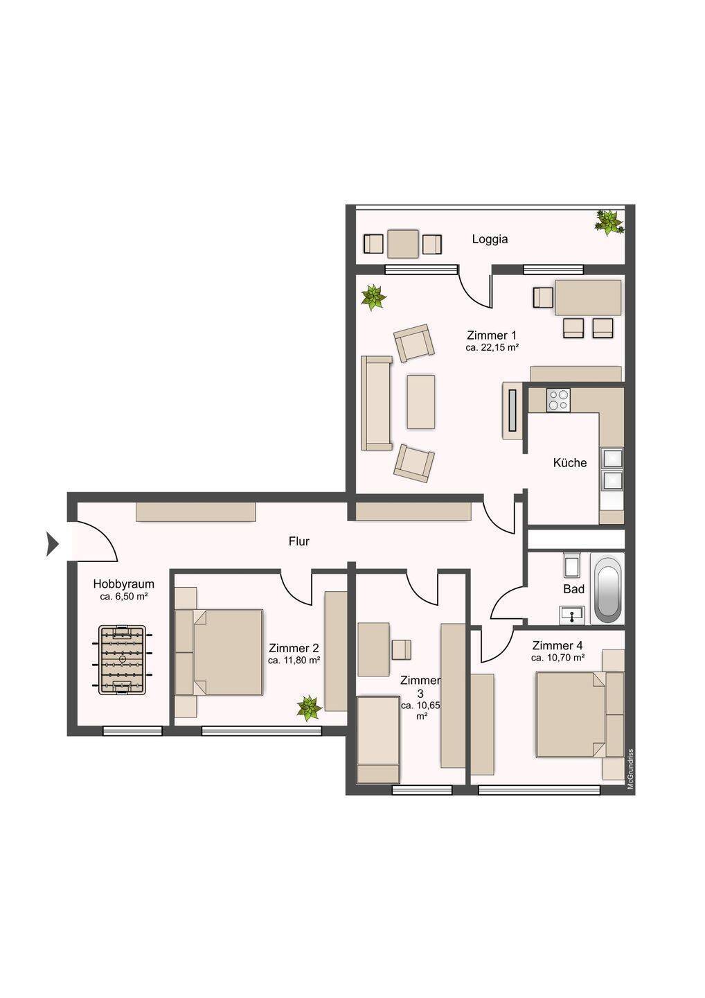 Modernes Wohnen in Marzahn – Sanierte 4-Zimmer-Wohnung mit sonnigen Balkon & Einbauküche! - Photo 1