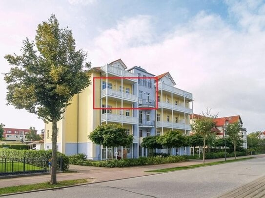 3-Zimmer-Ferienwohnung mit 2 Balkonen, Aufzug und PKW Stellplatz im Ostseebad Kühlungsborn